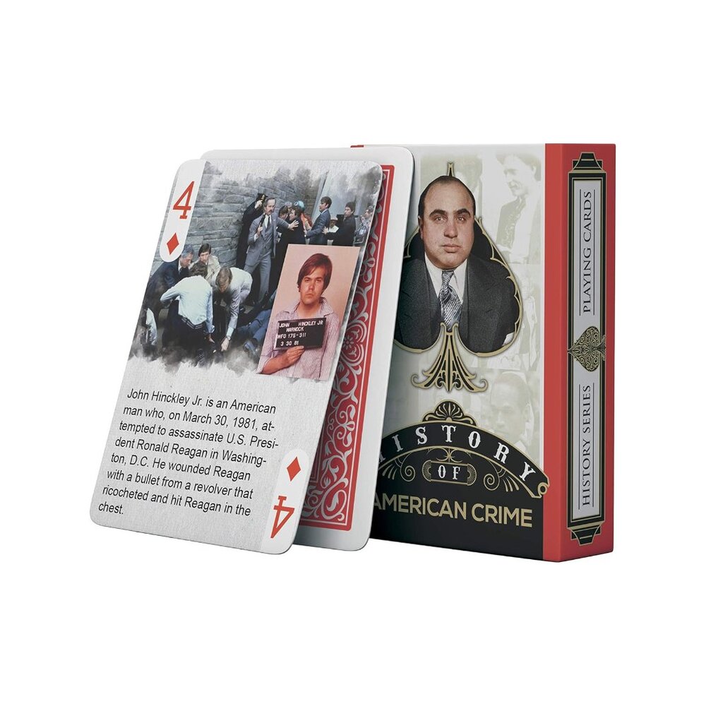 History of American Crime Playing Cards